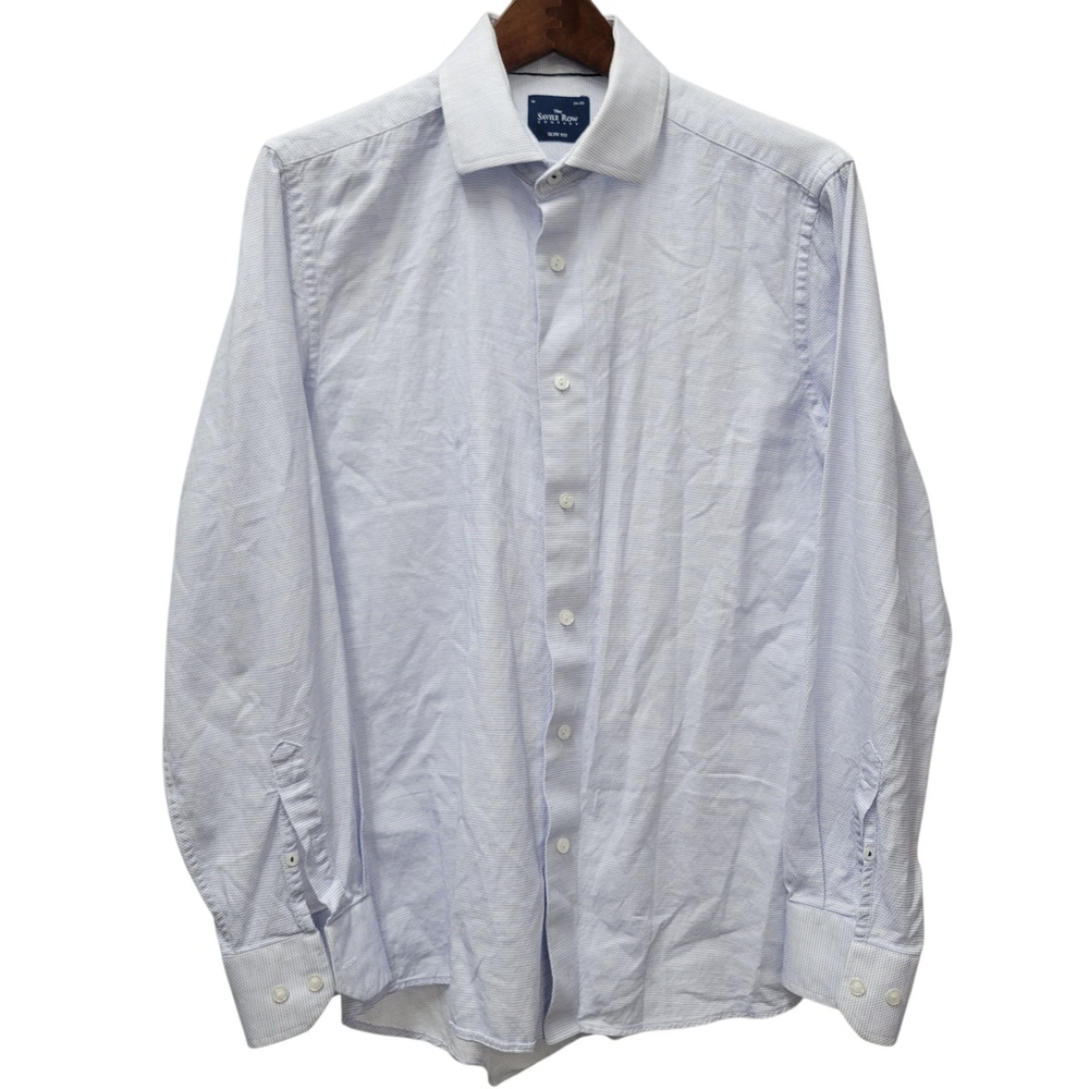 The Savile Row Company Slim-Fit Men's Dress Shirt Size 16 34/35 Excellent